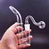 Hookahs Glass J Adaptateur de crochet Joix de 14 mm pour les bangs d'eau Bol de capteur de cendres avec du brûleur à huile en verre de 14 mm