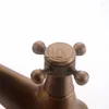 バスルームシンク蛇口Vidric Antique Faucet Bronze Brushed European and Cold Water Roma Style Vintage Basin Mixer Cozin