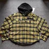 Sudaderas para hombres Fasion a cuadros Grail Flannel Flannel Soodie Hombres Mujeres gruesas Mantenga la ropa de mosaico de la calle.