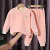 kids Sets Baby warm set Boys Girls children's Thickened thermal underwear Winter Clothing sets Spring Autumn Children youth Outfits