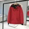 남성 디자이너 캐나다 다운 재킷 패션 브랜드 거위 긴 코트 큰 포켓 모피 칼라 열 상단 남성 대형 방풍 커플 코트