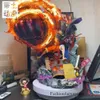 Pirate Wang Ye Huo Lu Fei ofrece luz con efectos especiales 69 Modelo de altura Juega Decoración Regalo de cumpleaños hecho a mano con anime de tierra