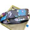 Bältesbälte för kvinnor Fashion Buckle äkta läderbältesbredd 38mm hög kvalitet med låddesigner lysande färgglada beläggning män kvinnor bälten fjz1