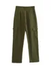 Pantaloni da donna Army Green Cargo Donne Fashi