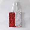 Sacola de lantejoulas mágica reversível em branco sacola de compras sublimação transferência de calor sacola de lantejoulas para mulheres 231222