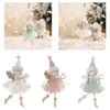 Party Decoration Ornaments Christmas Angel Dolls Cute Princess Dress Xmas Tree Pendant With Wings Home