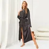 Towel Women's Nightgown Summer Ice Silk Sexy Pajamas Dressing Gown Long Bathrobe Bath Towels Hair Home Clothes Spa Shower Robe