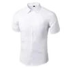 Camisas casuais masculinas Top Top Smoot Slim Fit Solid Color Men camisa para homens para encontrar