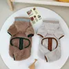 Dog Apparel Plush Pet Clothing Winter Clothes Puppy Four Legs Fleece Teddy Soft Pullover Bichon Solid Colour Products