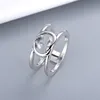 Anéis de casal designer anel masculino ouro casamento anéis de noivado feminino cravejado com aço titânio clássico prata rosas disponíveis