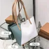 Bolsas de noite Bolsa de compras de grande capacidade Mulheres ombro de couro pu de couro de bolsas