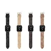 디자이너 애플 워치 시리즈 9 8 4 5 6 7 Ultra 42mm 44mm 49mm iwatch 밴드 패션 럭셔리 시계 스트랩 3D 엠보싱 가죽 금속 레터 ap 스마트 스트랩