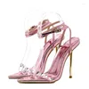 Отсуть туфли розовый цвет конфеты летний страх страниц на высокий каблук женские сандалии