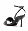 Luxury brands Dress Shoes sandal high heels low heel Black Brushed leather slingback pumps black white patent leathers 35-42