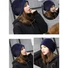 Беретс стильная женская шляпа для женщин Beanie Fall Fashion Speed ​​Up (темно -морской флот)