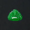 Нефритовая клавиля Green Charm Pendant Certed Jadeite Buddha