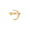 Ring Crescent Fashion Star Moon Ring National Style Star Moon Index d'ouverture Anneau d'ouverture