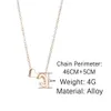 Colliers de pendentif Fashion Tiny Heart Collier Initial Collier Gold Silver Color Lettre Nom Choker For Women Jewelry Gift282V