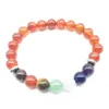 SN1342 Fashion Bracelet For Women Trendy Natural Carnelian 7 Chakra Mala Yoga Bracelet Meditative Yogi Balance Jewelry261M