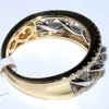 Prawdziwa 14 -krotna złota biżuteria 2 karaty diamentowe pierścionki dla kobiet Anillos Bague Bizuteria Bague Biżuter