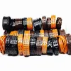 ВСЕ 30 шт. Пакет Black Brown Coffee Men's Men's Only Leather Bracelets Bracelets совершенно новый Cowhide181a