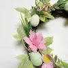 Decorative Flowers Easter Wreath Spring Decorating Simulation Egg Farmhouse Lighted Legs Christmas Front Door Decorations Set