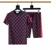 Designer Mens Tracksuits Men's Hawaii Color Letter Print Kort kvinnor Tshirts Pant Casual Breeches Cotton Men Shorts and T Shirt Set M-3XL