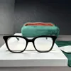 2024 LUX DESI O497 KONCISE SQUARE GLASS FRAME UNISEX ITALY PURE-PLANK FULLRIM 52-20-145 För receptbelagda glasögon Klassiska färgglada randglasögon Fullsetfodral