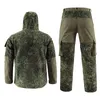 Outdoor Hoody Polar Fleece Pak Jacket Broek Set Jacht schieten Airsoft Gear Kleding Tactische camo-jas gevechtskleding Camouflage No05-239