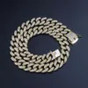 Iced Out Cuban Link Chain Hip Hop Jewelry Mens Luxury Designer Diamond Necklace Bling Statement Rapper Gold Silver Fashion Men Acc263m