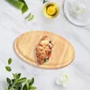 Plates Wood Tray Po Props Housewarming Gift Wooden Trays Platter For Bread Vegetables Home Kitchen Decor Cheese Ham