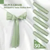 Großhandel 1050pcs Satin Stuhl Bogen Schärpe Hochzeitsknoten -Band Bindungen für Partyveranstaltungen El Bankettzubehör Wohndekorationen 231222