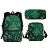 Школьные сумки зеленый западный модный рюкзак
