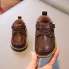 Stivali baby piatti in pelle morbida alesa 2024 scarpe da passeggio autunno per bambini piccoli sport all'aperto