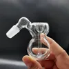 Boulet de bol en verre de bang en verre Bubbleur d'eau pour le narguilé 14 mm 18 mm mâle de forme de gourde percolateur