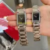 Sutra Fashion Women Watching Quartz Movement Silver Gold Dress Watch Lady Square Танк Кейс из нержавеющей стали Оригинальный класс Аналоговый повседневные наручные часы Montre de Luxe