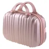 Kozmetik Çantalar 2024 14in Case Bagaj için Küçük Seyahat Taşınabilir Taşıma Kutusu Bavul Makyajı