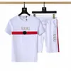 2024 MENS TRACKSUPT LETTERS EMBRODERY SOMMER SOMMEDROTSEL KORT SLEEVES PUCKOVER JOGGER Pants Suits O-Neck Sportsuit