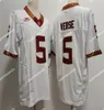 Флорида NCAA College State Football Jersey Jerseys сшил FSU 13 Travis 12 Chubba Purdy 2 Deion Sanders 5 Winston 2024