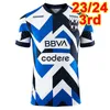 23 24 Monterrey Damen-Fußballtrikots M. MEZA V. GUZMAN R. FUNES MORI ROJAS G. BERTERAME J. GALLARDO JORDI AGUIRRE SOTO Home 3rd Football Shirt Kurzarm