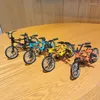 سلاسل المفاتيح Mini Model Model Bicycle Bicklection Diecast Metal Finger Mountain Bike Bag Bender Key Chain Hight