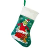 35X20CM Christmas Stocking Gift Bag Super Soft Xmas Pendant Fireplace Decoration Kit Supplies Wholesale