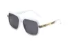 Occhiali da sole per uomo telaio in oro quadrato in metallo Uv400 MENS Vintage Attitude occhiali da sole Protezione Designer Eyeweagucc1 0900