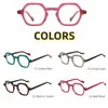 Occhiali da sole cornici di moda acetato di acetato occhiali per le donne tartaruga occhiali rossi verdi uomini occhiali in stile quadrata occidentale unisex