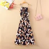 Casual Dresses Women Strap Dress 2023 Summer Female Print Floral Vintage Sleeveless A-line Bohemian Beach Vest Long Maxi