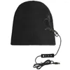 Berets Ear Care Knitting Hat USB Powered Smart Heating Caps Windproof Temperature Adjustable For Outdoor Sport Cycling Hiking