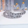 Mode de luxe senior mode anneau de diamant complet mode bracelet en forme de serpent en or rose et anneau argenté bijoux exquis couple d'anniversaire et cadeaux de Noël