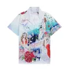 2023 Men Shirts Designer T-shirt Set Print Hawaii Floral Casual Shirt and Short Silk Shirt Tees Womens Mens Tshirt Sandy Beach Short Summer
