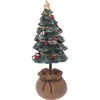 Decorazioni natalizie albero desktop mini ornamenti di pino di Natale slim home artigianato decorativo tavolo da festa