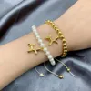 Link Bracelets 5pcs/lot Selling Adjust Bracelet Dog Shell Pearl Beads Jewelry